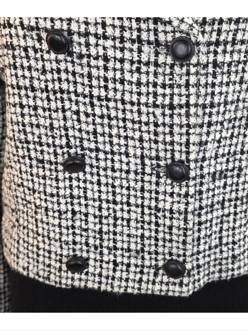 Vintage Express Compagnie Internationale Cropped Tweed Double Breasted Blazer - Picture 9 of 16